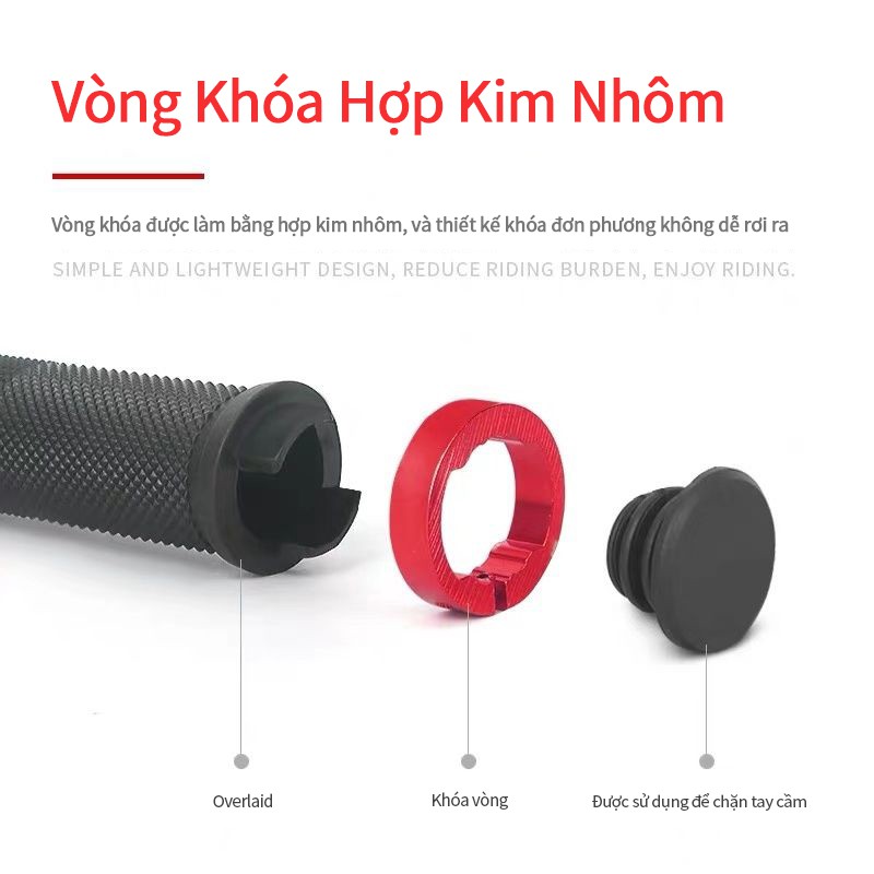 Bicycle handlebar, anti-slip gloves, bicycle gear, aluminum alloy lock