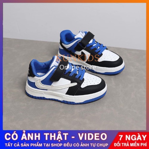 giày thể thao bé trai cổ thấp quai dán trẻ em nhí nam size 32-37 từ 5-15 tuổi