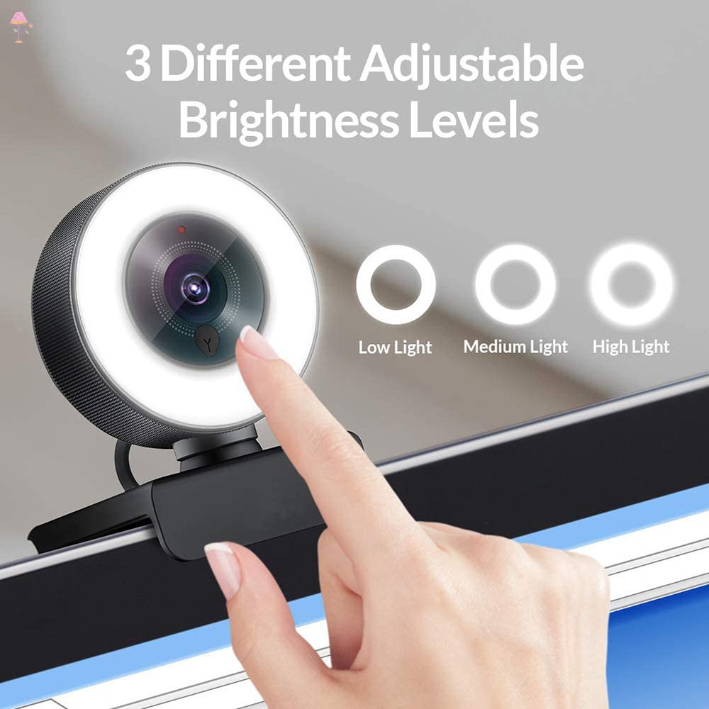 VN Webcam Có Thể Điều Chỉnh Độ Sáng 2k / 1080p Hd Kèm Mic | BigBuy360 - bigbuy360.vn