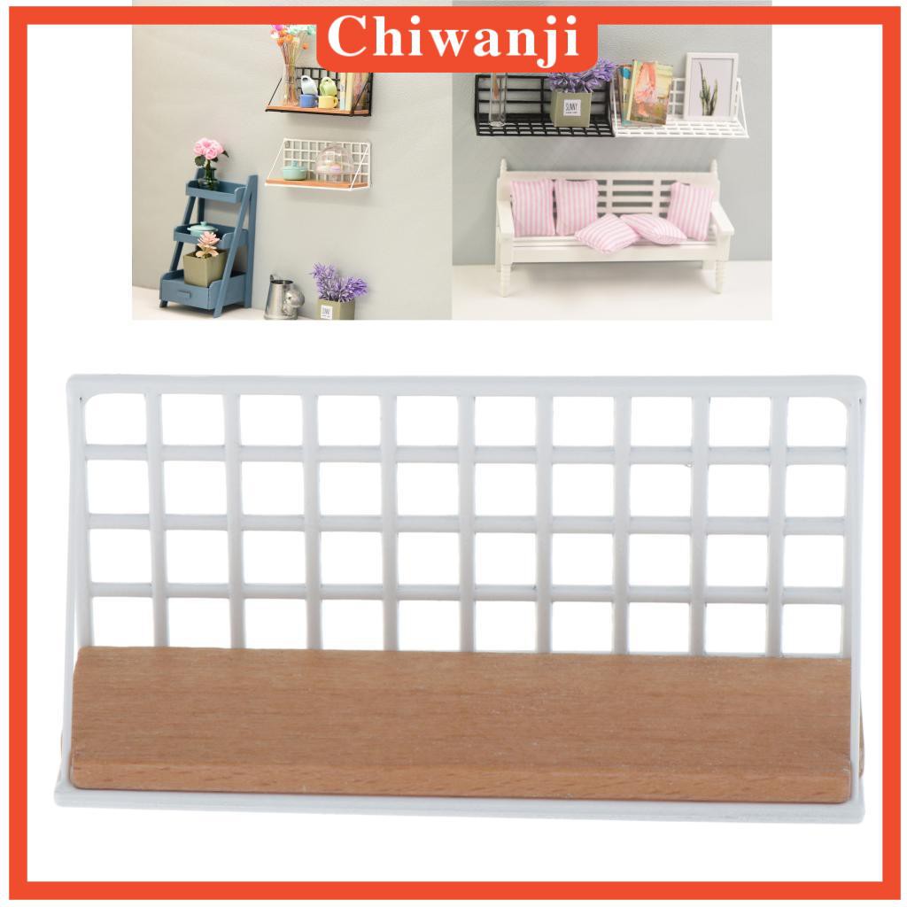 Kệ Treo Tường Mini Màu Trắng Trang Trí Nhà Búp Bê 1 / 12