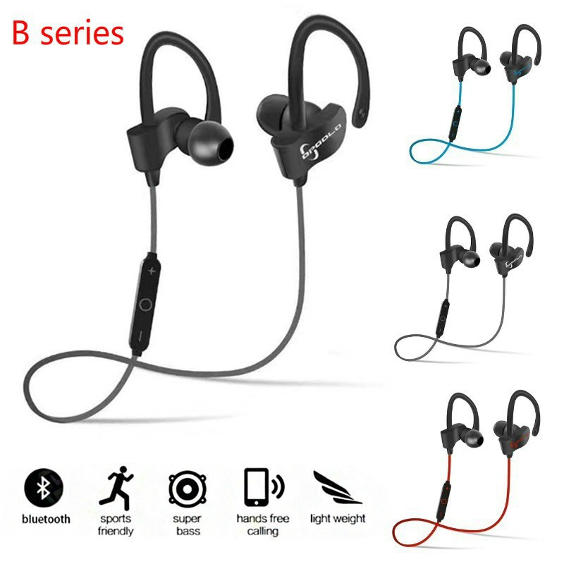 Bluetooth Headphones Wireless Sports Headphones V4.1 Portable Ear Hook Earphones