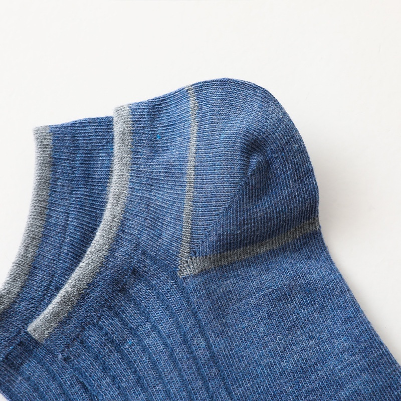 Vớ cotton WAFNHA D486 kẻ sọc thấm hút mồ hôi thoáng khí cho nam