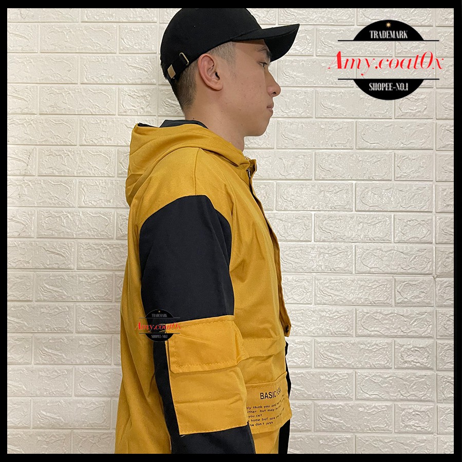 Áo khoác nam kaki túi hộp form rộng áo khoác jacket kaki nam dày 2 lớp cao cấp - Amy.Coat0x | BigBuy360 - bigbuy360.vn