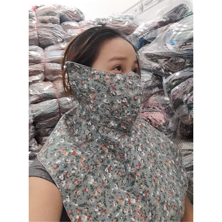 Khẩu Trang choàng chống nắng che mặt cổ và choàng ra sau
