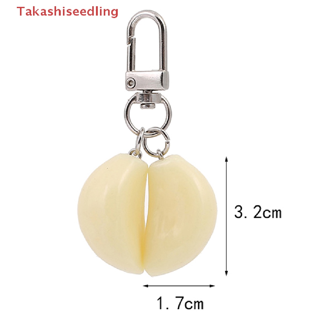 (Takashiseedling) Móc Khóa Điện Thoại / Túi Xách Giả Tỏi / Rau Củ Quả Có Khóa Tôm Hùm Vui Nhộn Sáng Tạo 1: 1