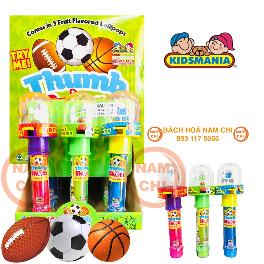 [KẸO MÚT SOCCER] Kẹo Đồ Chơi THUMB SHOTZ Kidsmania Cho Các Bé (Giao Mẫu Ngẫu Nhiên)