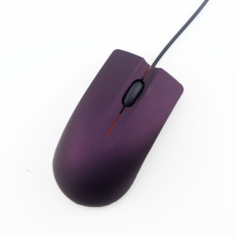 Matte texture business office home laptop wired mouse/hot selling# Lenovo USB Wired mini Mouse  Optical Mouse For Computer Laptop