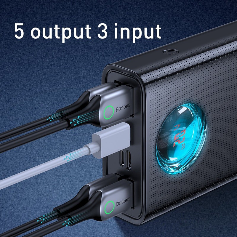 Pin sạc dự phòng đa dụng công suất cao Baseus Amblight Digital Display Quick Charge Power Bank 30.000mah - 65W