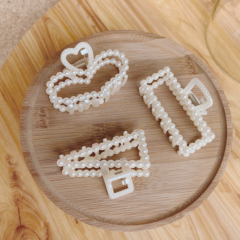 Kẹp Tóc Đính Hạt Ngọc Trai Phong Cách Hàn Quốc