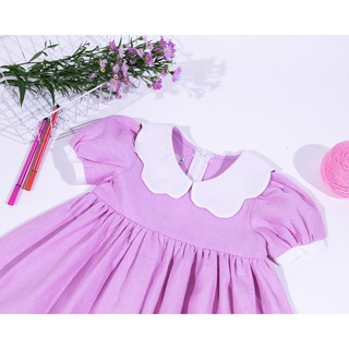 Đầm(váy) cổ sen hoa cho bé gái