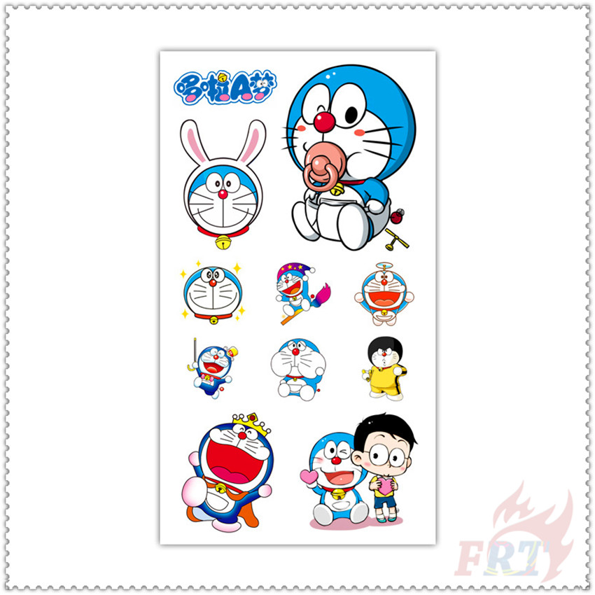 Tấm Hình Xăm Dán Tạm Thời Mini Chống Thấm Nước Họa Tiết Hoạt Hình Anime