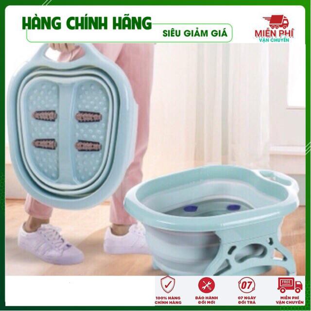 Chậu ngâm chân massage gập gọn thông minh màu sắc sang trọng