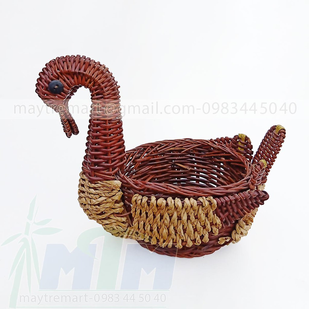 Khay mây l Đĩa mây bắp thiên nga mỏ vịt