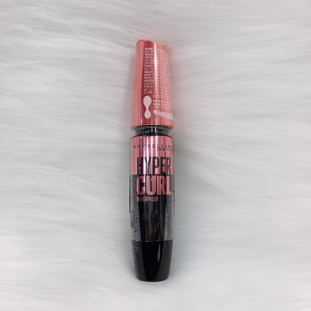 Mascara Dài Mi Và Cong Mi Maybelline New York Hyper Curl Waterproof Không Lem Không Trôi 9.2ml