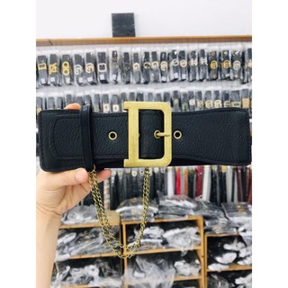 Đai thắt váy nữ dây xích mặt kim loại chất da dây xích có thể dùng làm cả thắt lưng. Bản 5cm. Hàng loại 1