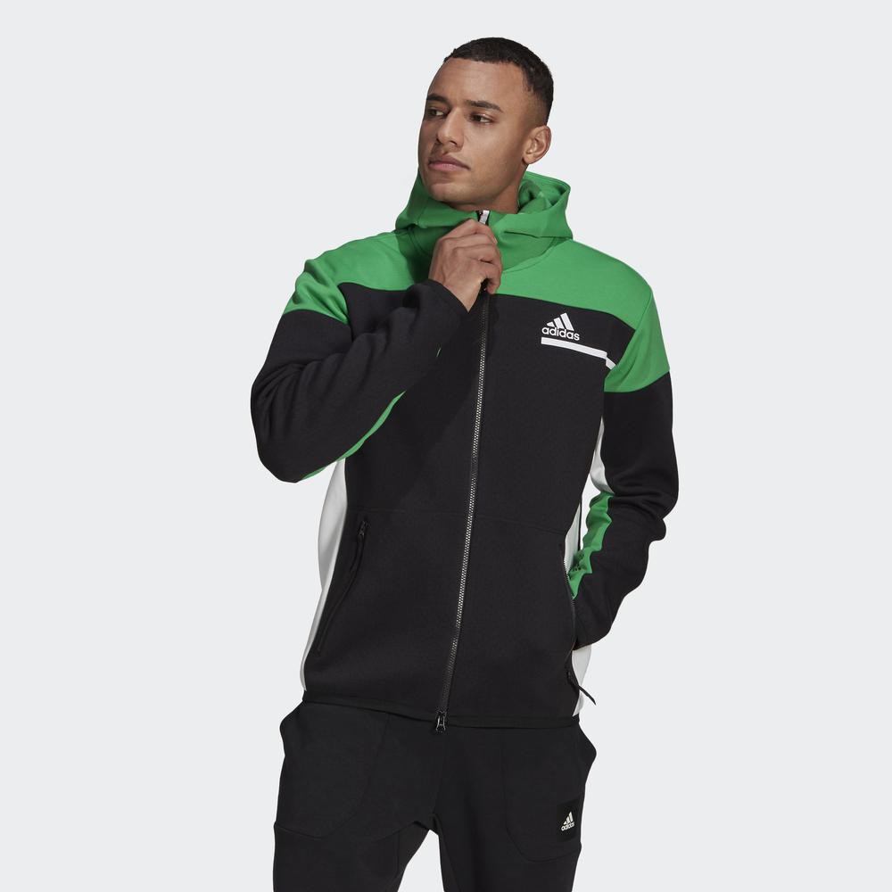 Áo hoodie adidas Z.N.E. Full-Zip Nam Màu đen GN6832 | BigBuy360 - bigbuy360.vn