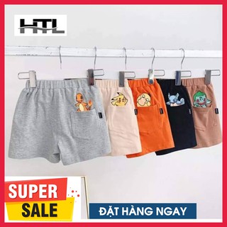 COMBO 5 Quần Short bé trai mẫu Pokemon