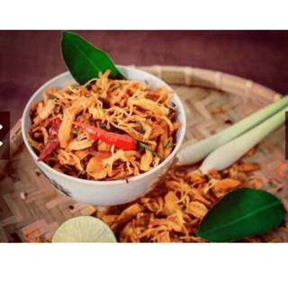 Khô gà lá chanh mai hoa nguyễn