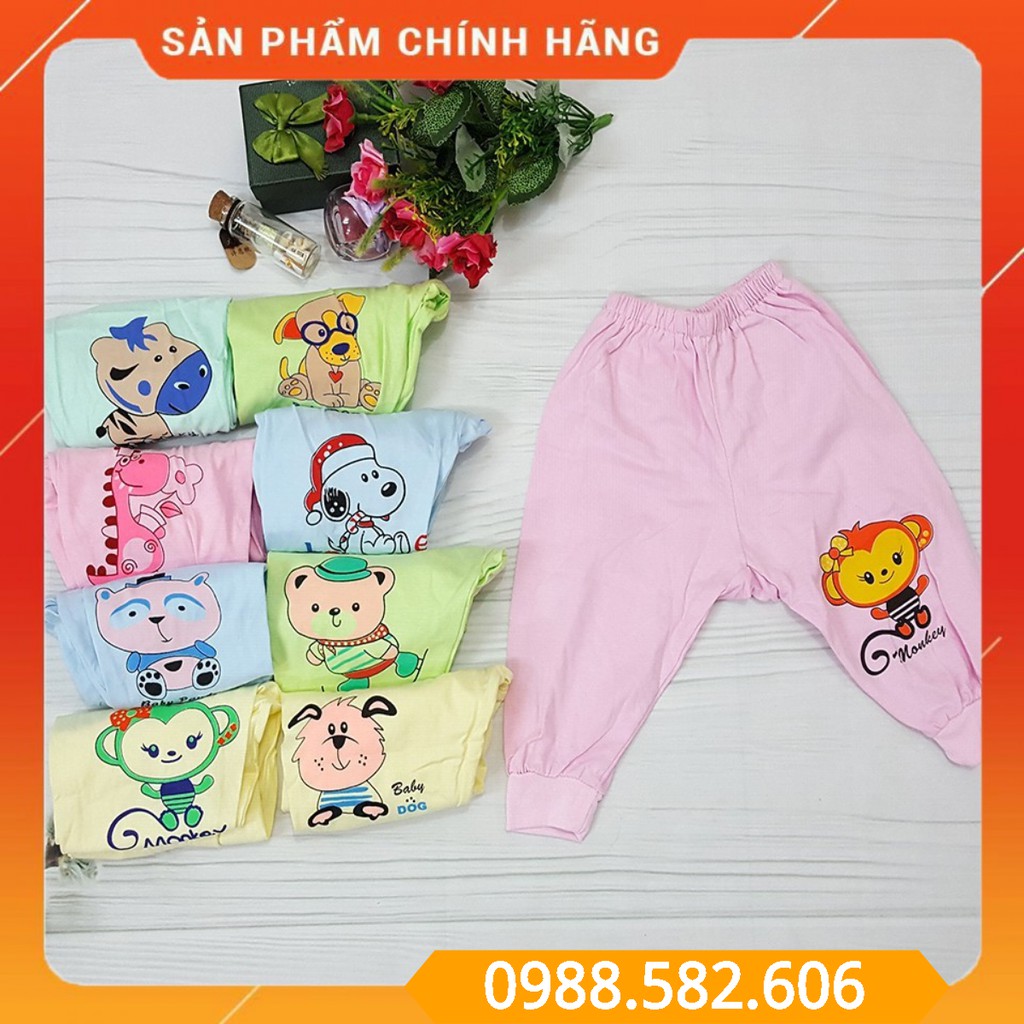 Quần Dài Sơ Sinh Có Đũng Đóng Bỉm Hằng Trang Chất Cotton Cho Bé