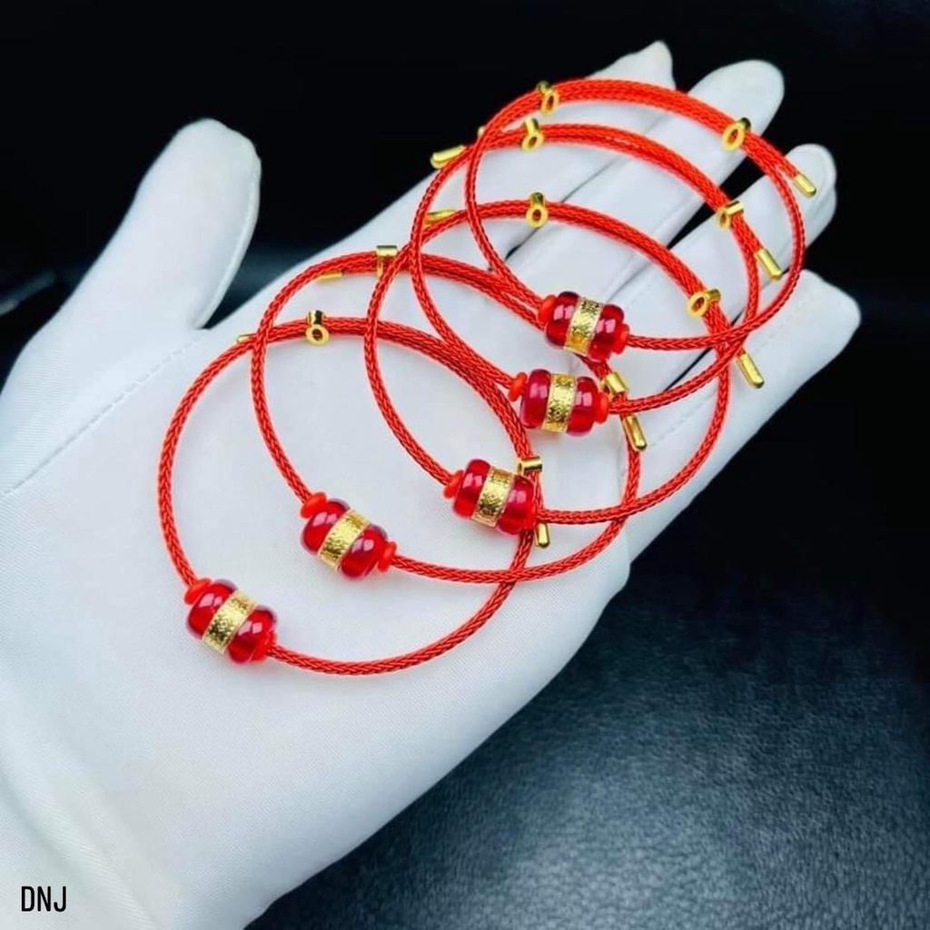 Vòng tay nữ lu thống đá nhiều màu may mắn bền đẹp - Kho sỉ bạc Nhất Linh