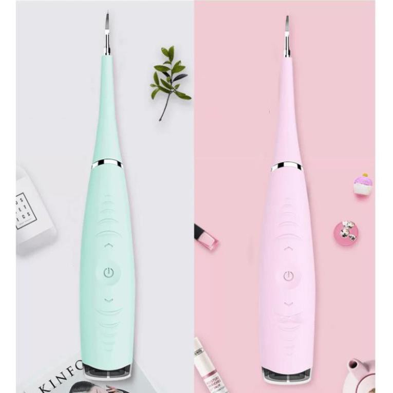 Máy Lấy Cao Răng Cầm Tay Mini 3 Chế Độ Rung Loại Sạch Mảng Bám Cao Răng Vết Ố Cứng Đầu Nhất