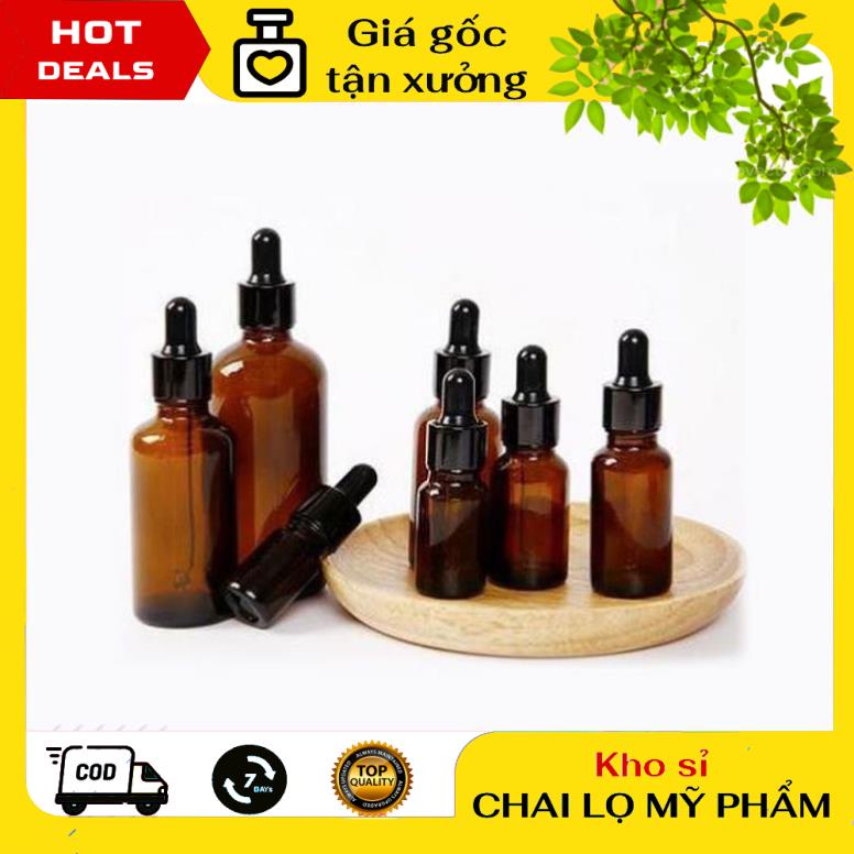 Lọ Chiết Serum ❤ GIÁ TẬN GỐC ❤ [5ml/10ml] Chai lọ đựng tinh dầu bóp giọt Khoen Đen chiết mỹ phẩm , phụ kiện du lịch