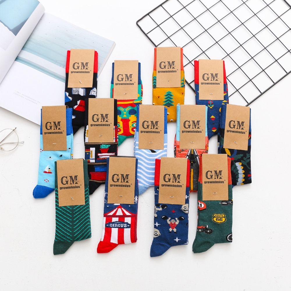 LET Tất Cotton Hoạ Tiết Hoạt Hình Phong Cách Harajuku