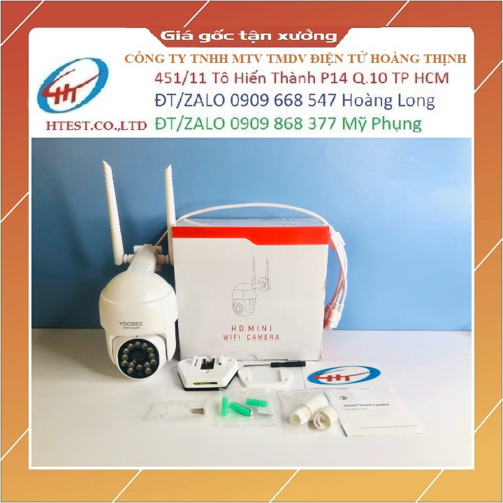 Camera IP wifi ngoài trời Yoosee PTZ - 14 bóng led, dòng 3.0MP