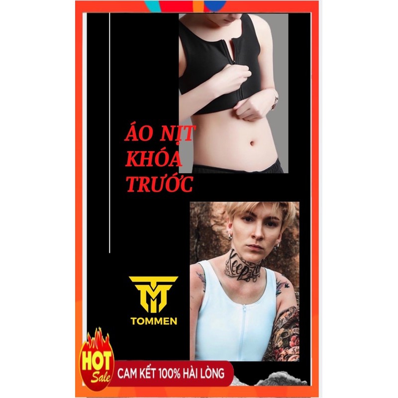 ÁO NỊT NGỰC TOMBOY ( KHÓA KÉO TRƯỚC  )