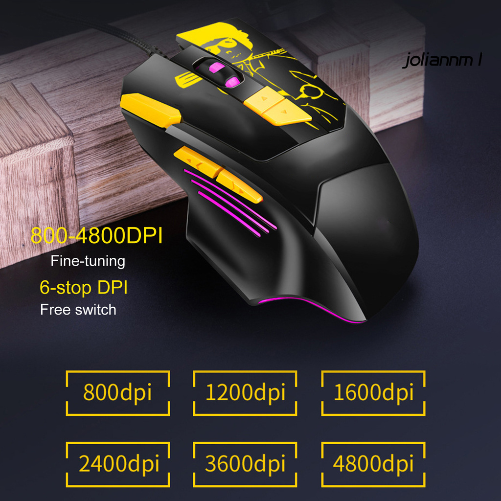 Chuột Quang Gaming Có Dây Usb Chống Trượt M416 800-4800dpi | BigBuy360 - bigbuy360.vn