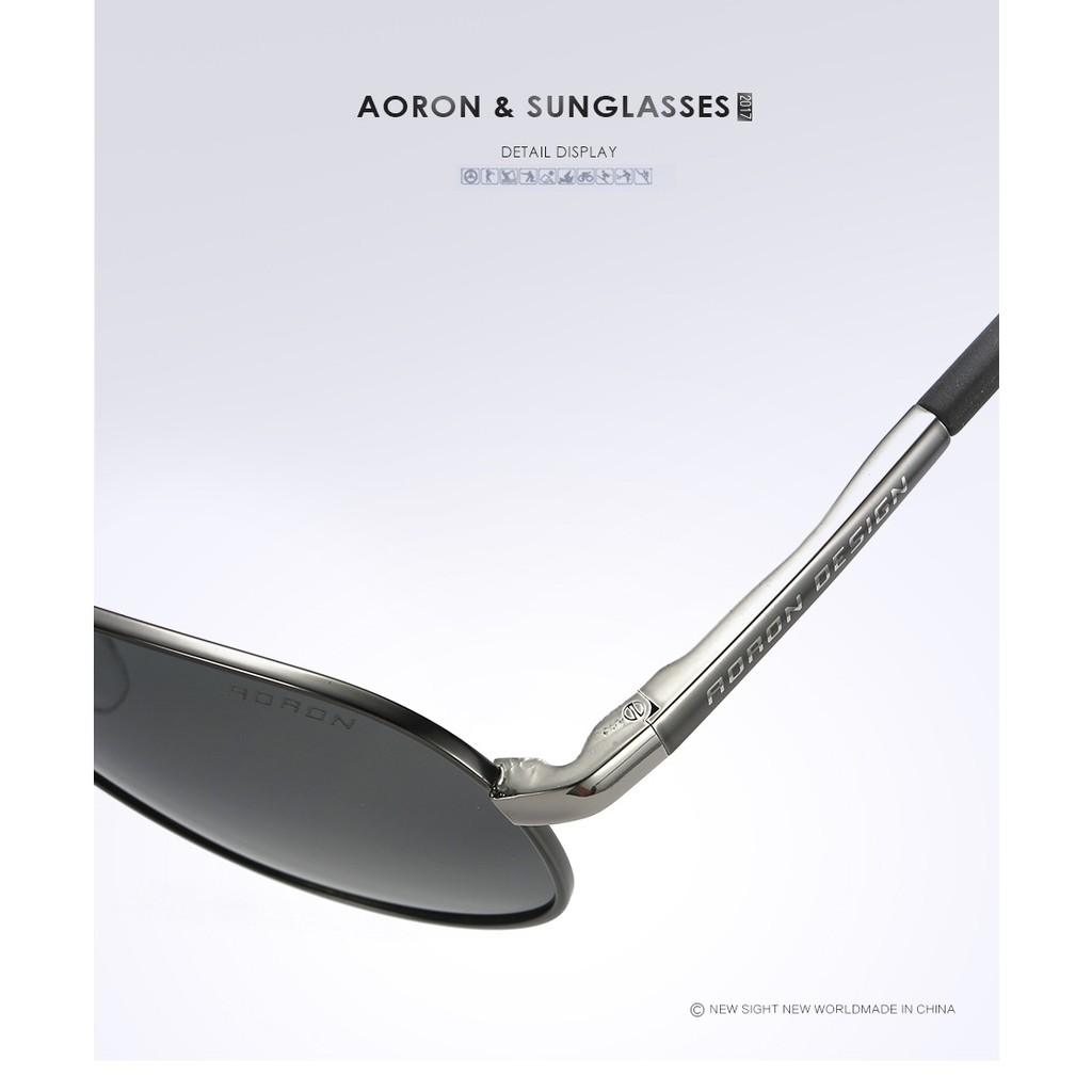Kính mát phân cực cao cấp AORON 8503 (Xám) - NVfashion | BigBuy360 - bigbuy360.vn