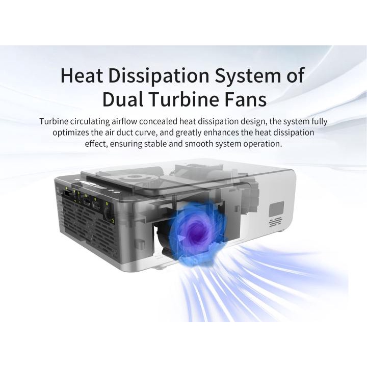 Máy Chiếu T5 KẾT NỐI KHÔNG DÂY Có Độ Phân Giải 1080P. Tặng Kèm Dây HDMI và Dây Audio 3.5