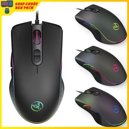 Chuột máy tính có dây HXSJ A867RGB - Chuột gaming 6400 dpi - 20 triệu lần click