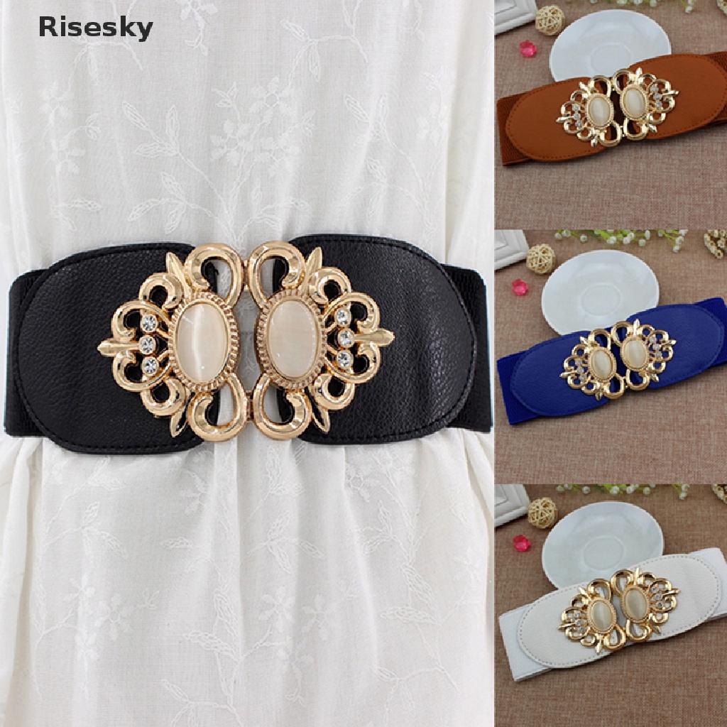 Thắt lưng co giãn thiết kế cổ điển thời trang cho nữ