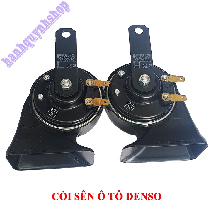 Bộ 2 Còi sên DENSO dành cho ô tô 12V kêu to