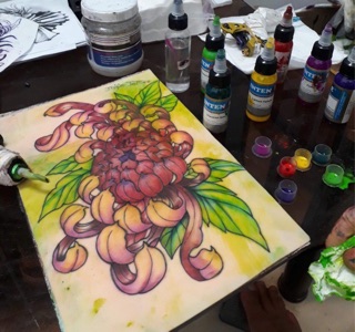 mực xăm hình tattoo  set 14 chai