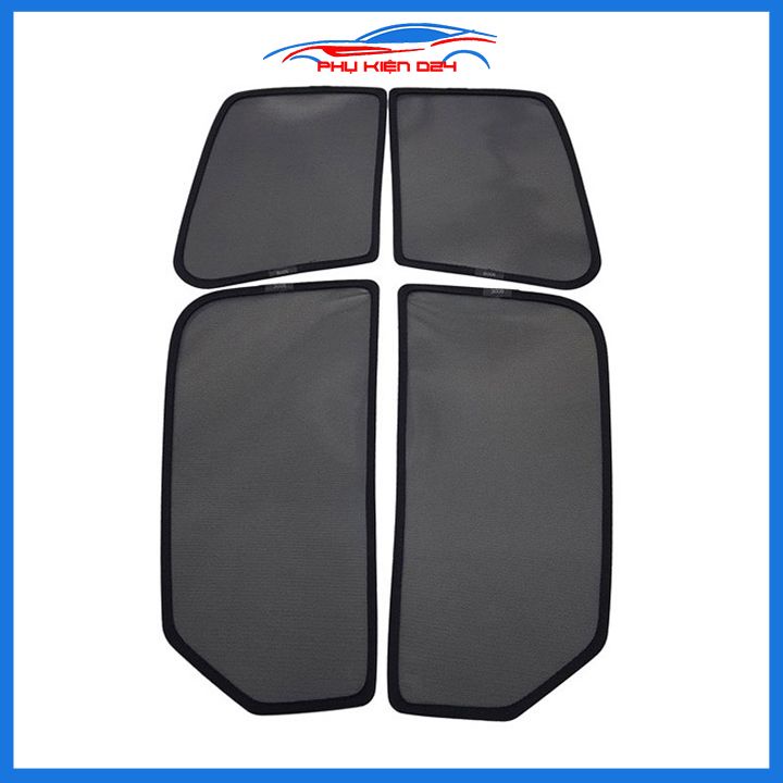 Bộ 4 rèm chắn nắng nam châm Peugeot 3008 2017-2018-2019-2020-2021-2022-2023 khung cố định chống tia UV