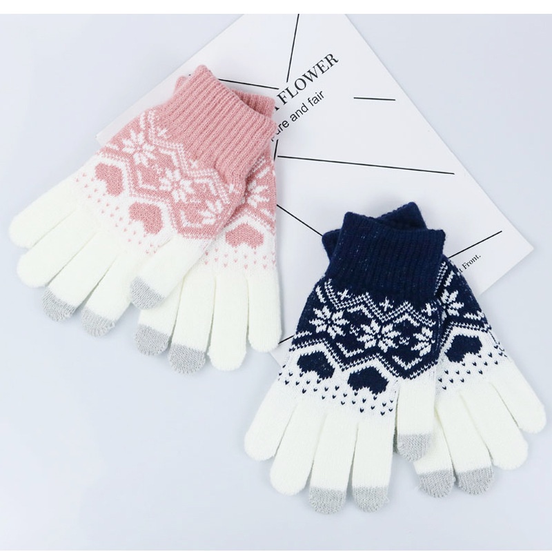 [Găng tay cảm ứng] Găng tay len siêu mịn co dãn 4 chiều ôm tay dày dặn phù hợp cho cả nam và nữ