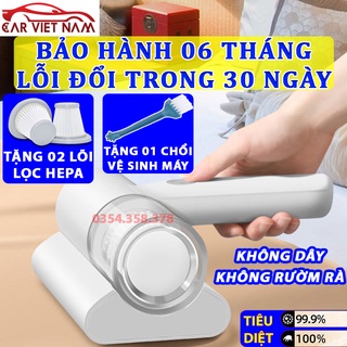 Máy hút bụi chăn ga gối đệm giường thảm Ô tô Cao cấp diệt khuẩn tia UV - Hàng Chính Hãng ( Bảo Hàng 06 Tháng )
