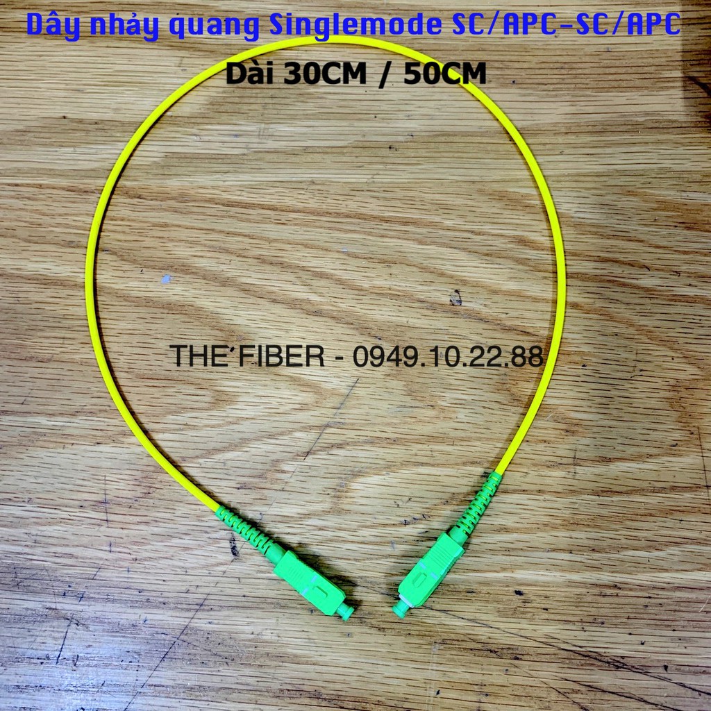 Dây nhảy quang đơn mốt SC/APC-SC/APC dài 30cm/50cm