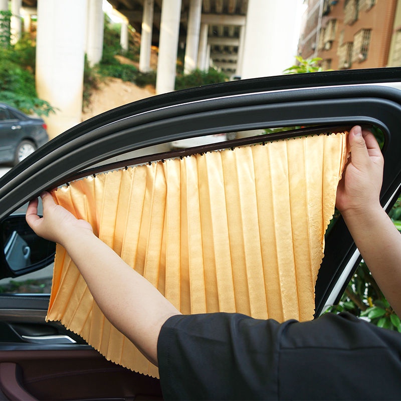 Tấm Vải Che Nắng Cách Nhiệt Có Từ Tính Gắn Cửa Sổ Xe Hơi