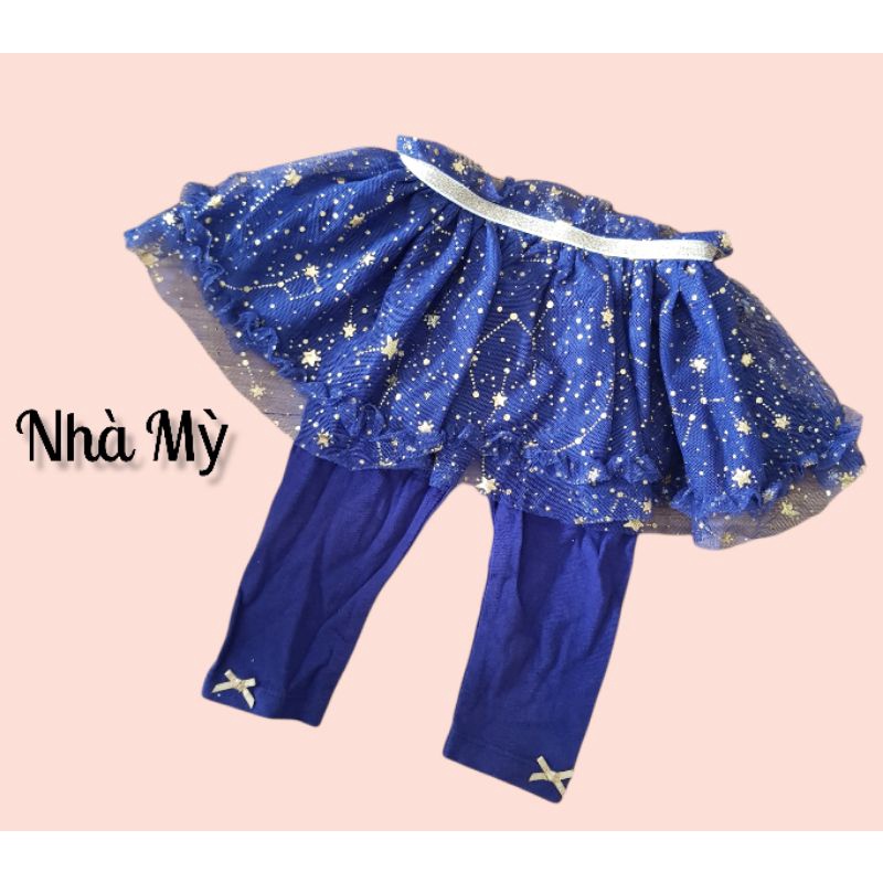 Quần legging phối váy ren cho bé gái Hàng xuất dư hãng Baby Starters