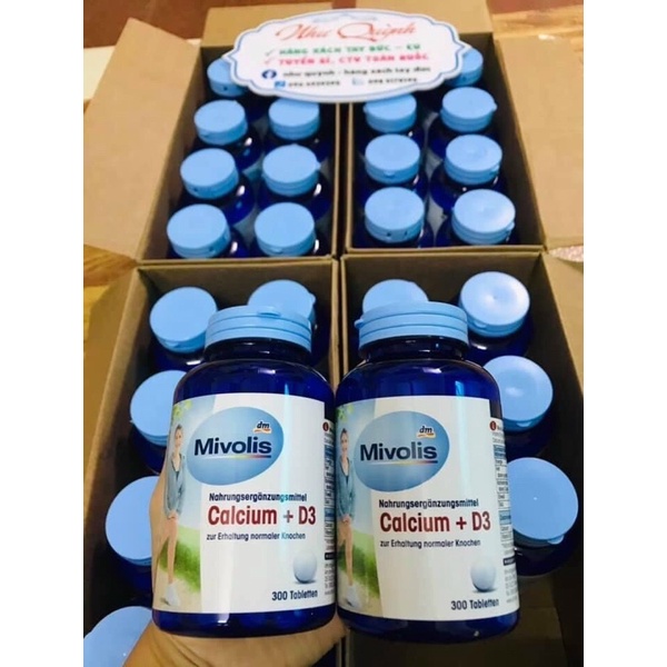 VIÊN UỐNG Calcium D3 Mivolis Đức hộp 300v