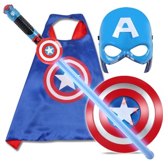 Mặt Nạ Khiên Captain America Hoạt Hình Phát Sáng Và Âm Thanh Dành Cho Trẻ Em
