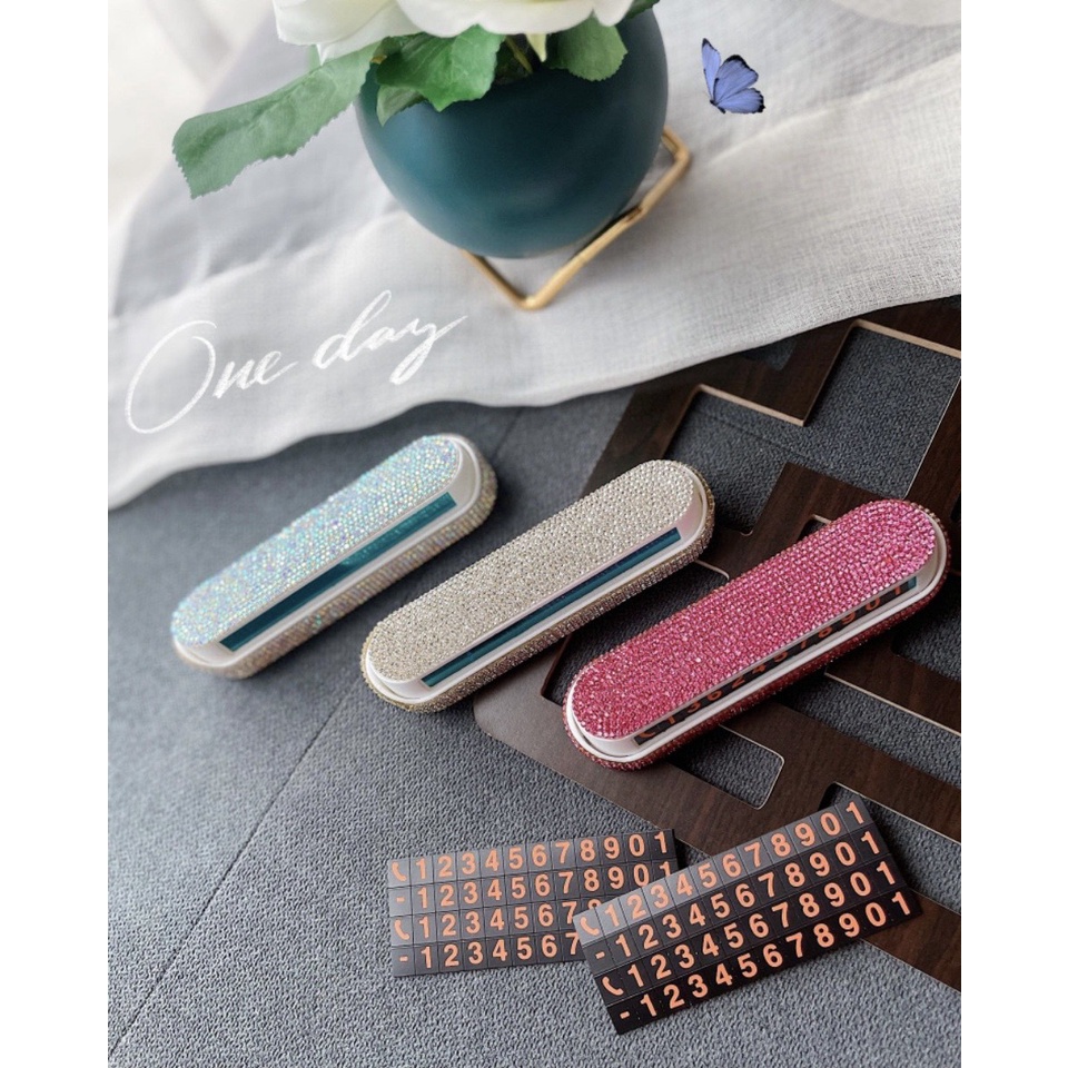 [Giá Hủy Diệt] Bảng số điện thoại ô tô đính đá đủ màu | BigBuy360 - bigbuy360.vn