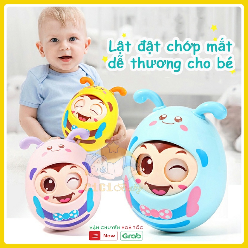 Lật đật chớp mắt hình chú ong đáng yêu cho bé CiCiBaby