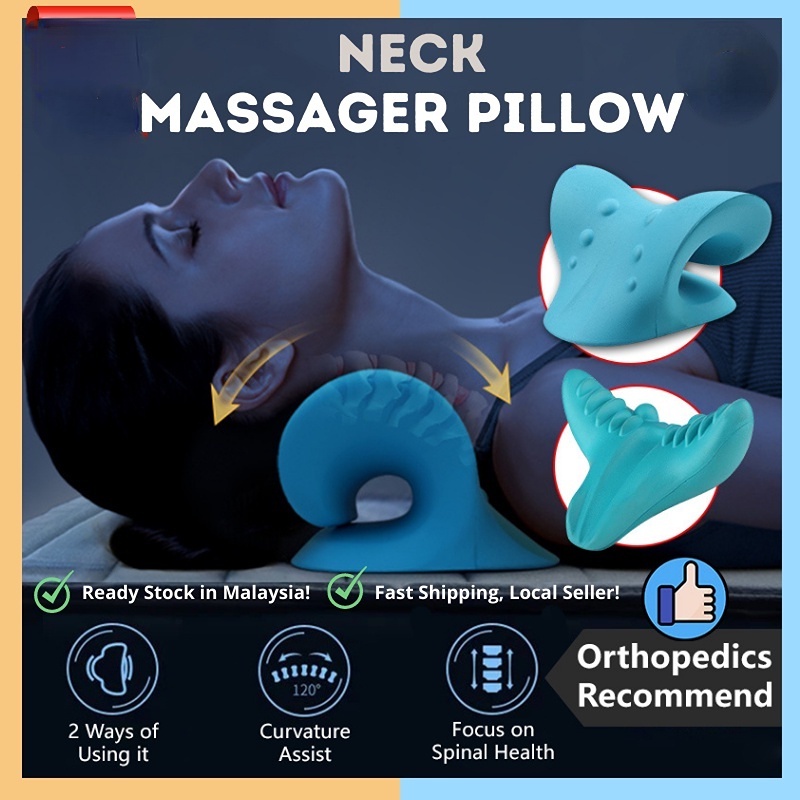 Gối massage cổ/ vai điều chỉnh linh hoạt giảm đau