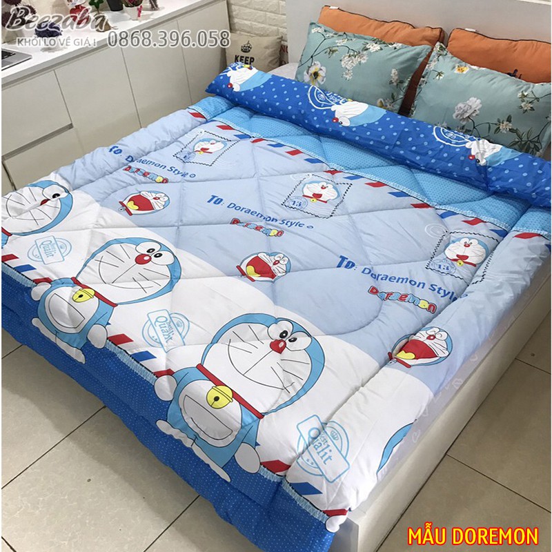 Bộ Ga Gối Cotton hàn 100% Cotton Đẹp Như Hình [Loại Đẹp Dày]