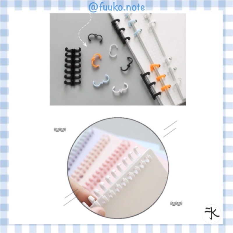 🔻Bìa nhựa cao cấp sổ còng học tập pastel bullet journal A4 B5 A5 30 lỗ, 26 lỗ, 20 lỗ fuuko note