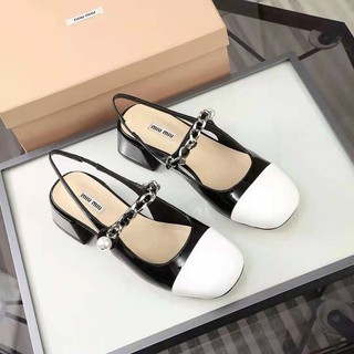 [SIÊU PHẨM] Sandal miu miu hở gót